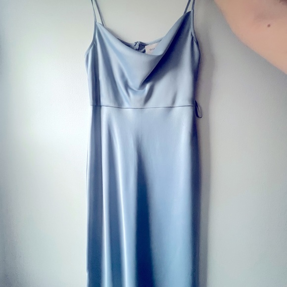 BHLDN Cali Satin Charmeuse Midi Dress - Picture 1 of 14